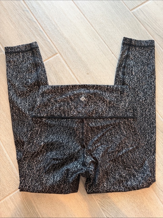lululemon athletica Pants - lululemon athletica high rise Black Speckle Leggings